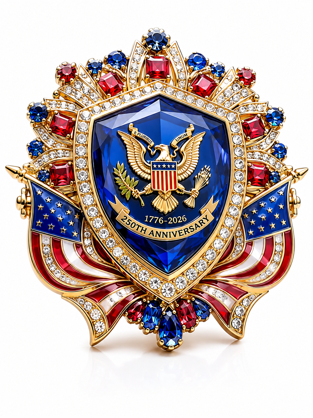 250th Anniversary of America Presidential Seal Commemorative Pin
