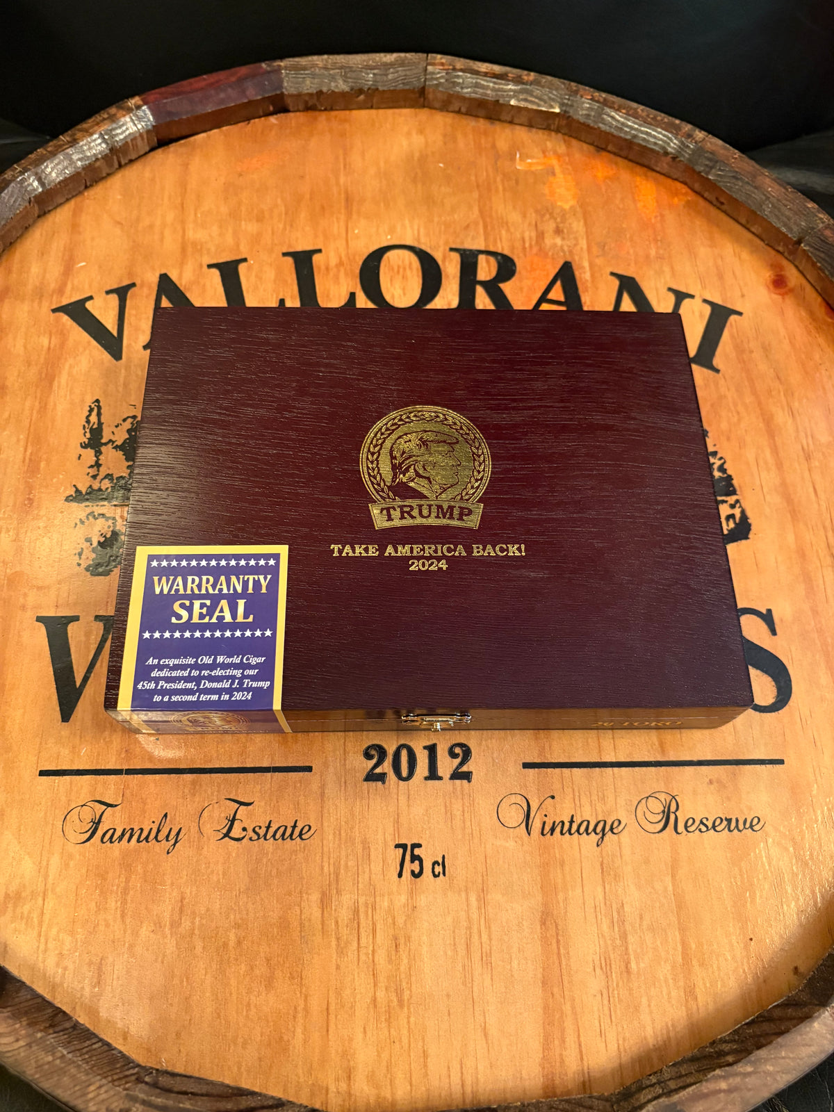 Trump 2024 Presidential Campaign Toro Cigars | (1 Box of 20) with 1 Free 250th Anniversary Rocks Glass!