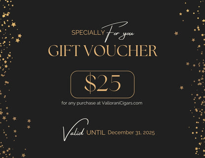 Vallorani Cigars Gift Certificate