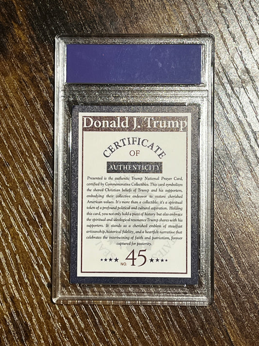 President Trump National Prayer Collector's Card (Limited Edition)