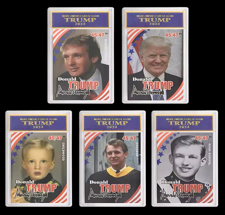 Trump "Through The Years" Collector's Cards (Set of 5)