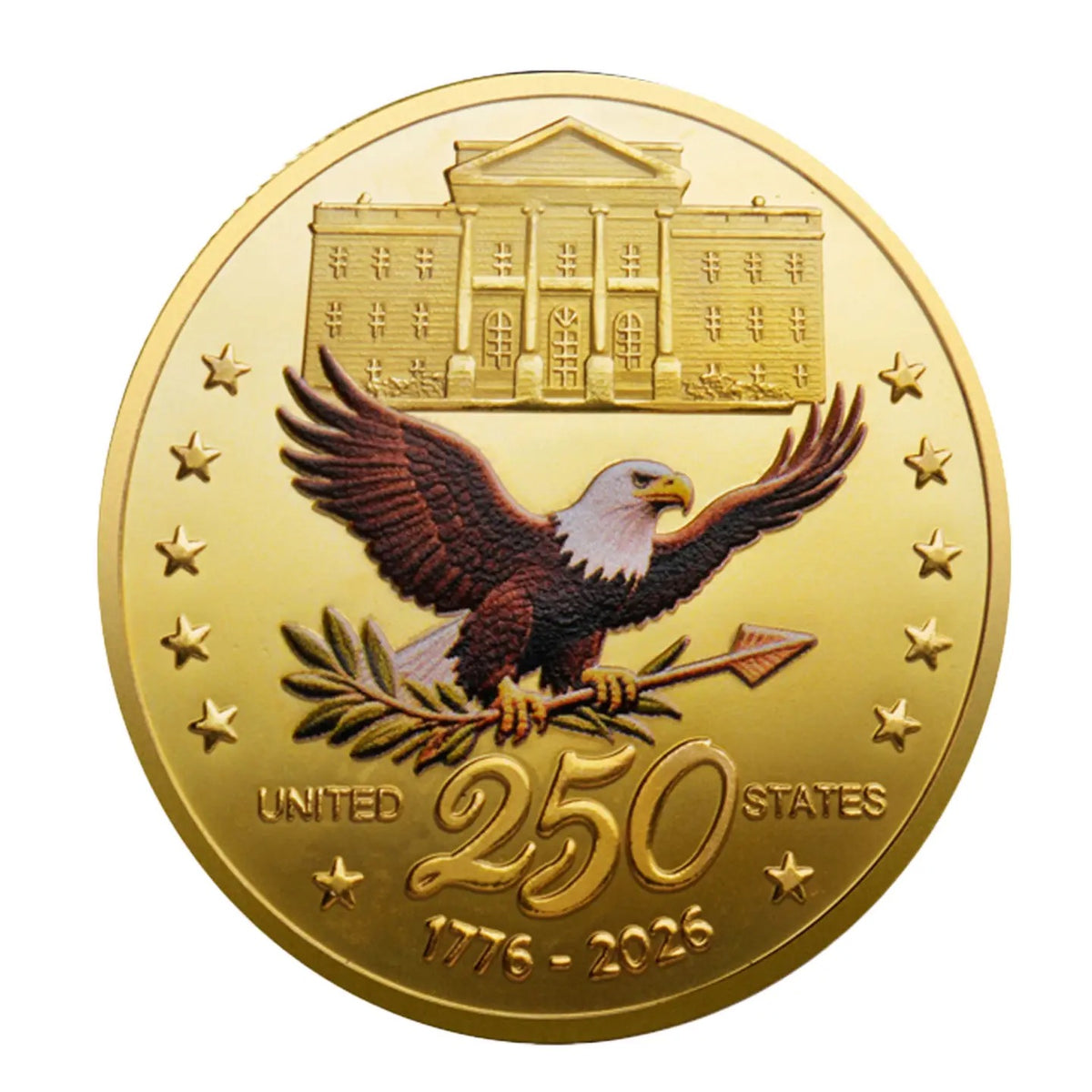 Independence 250th Anniversary of the USA Gold Plated Coin