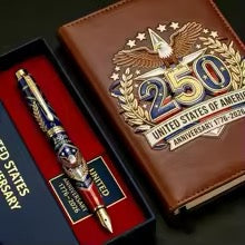 America 250th Anniversary Commemorative Journal & Pen Gift Set – 1776–2026