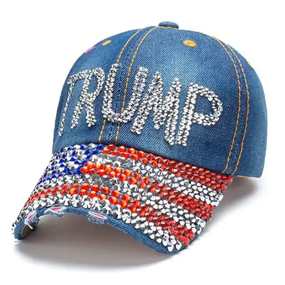 Bedazzled Trump Hat