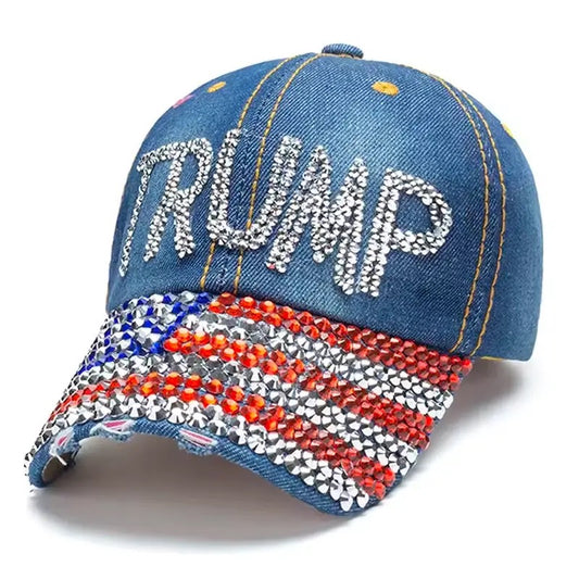 Bedazzled Trump Hat