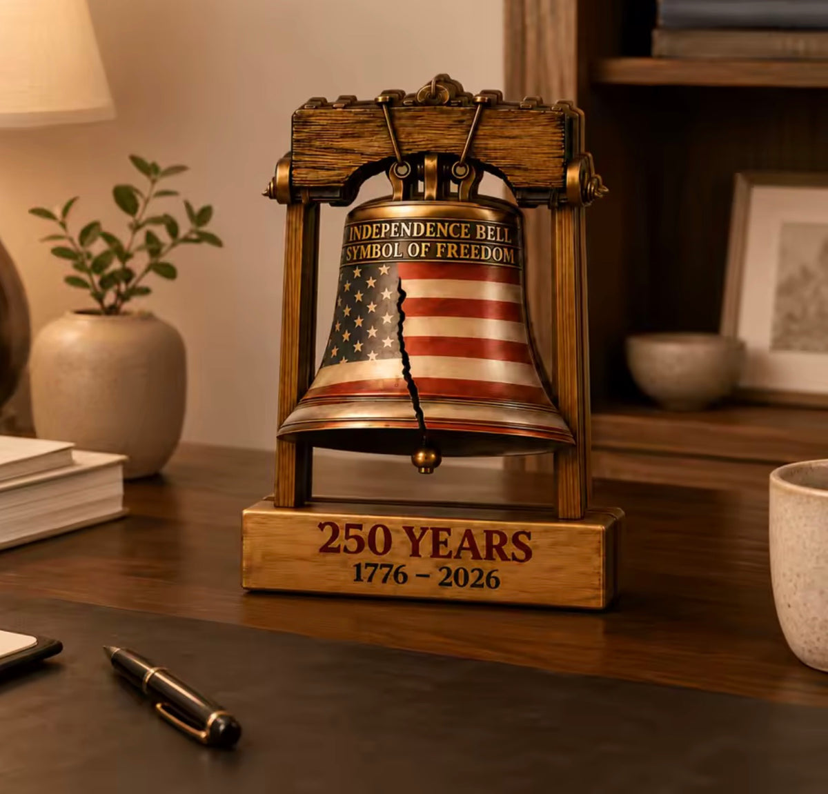 America 250th Anniversary Liberty Bell Desktop Collectible – 1776–2026