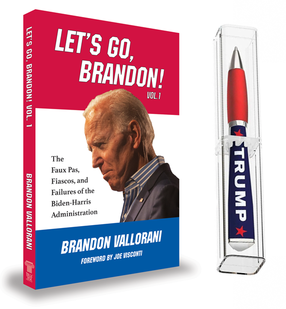 Trump 2024 MAGA 3-Sided Ballpoint Pen + FREE Let's Go Brandon Book!