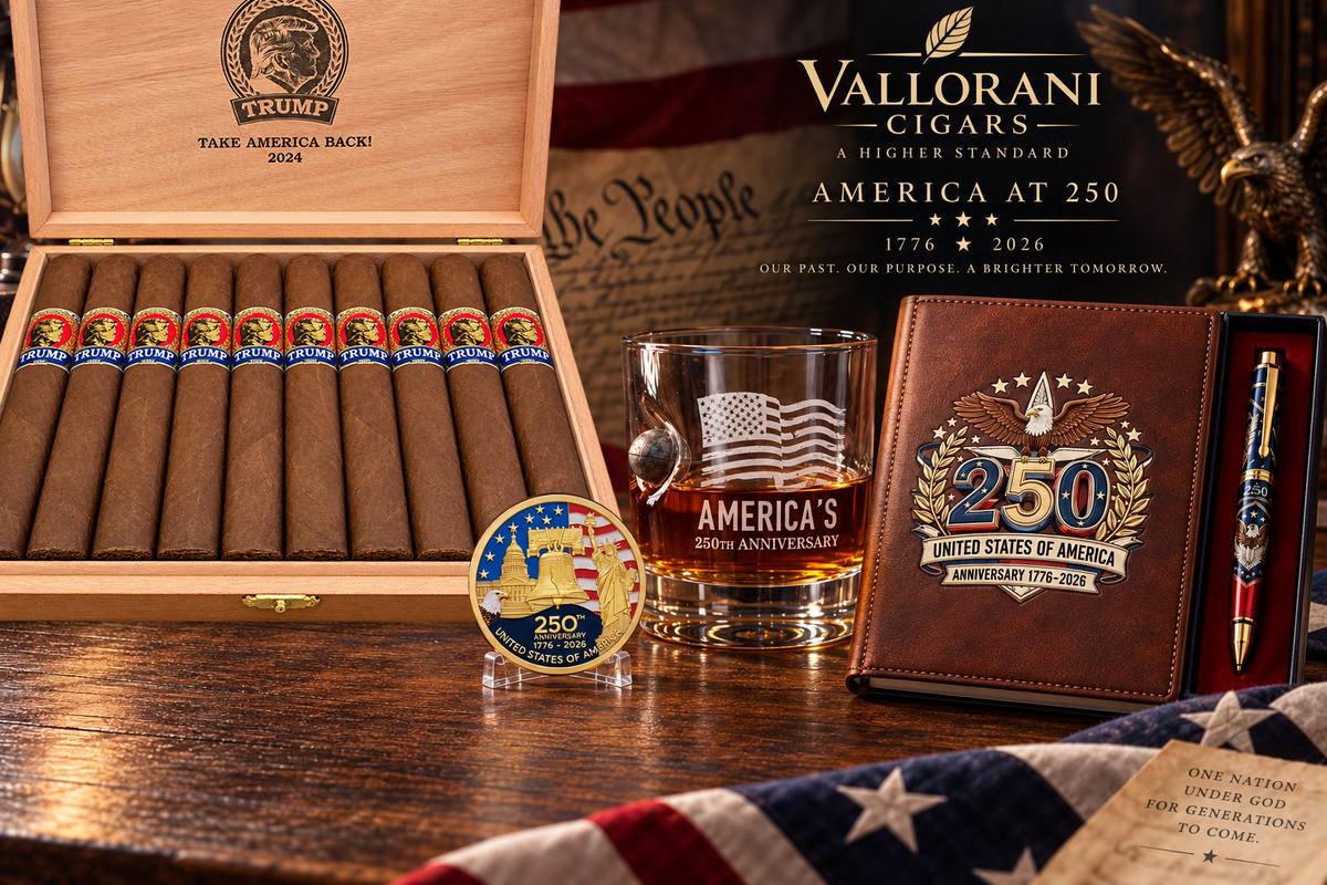 Trump 2024 Presidential Cigars (Box of 20) | Four Free 250th Anniversary Collectibles