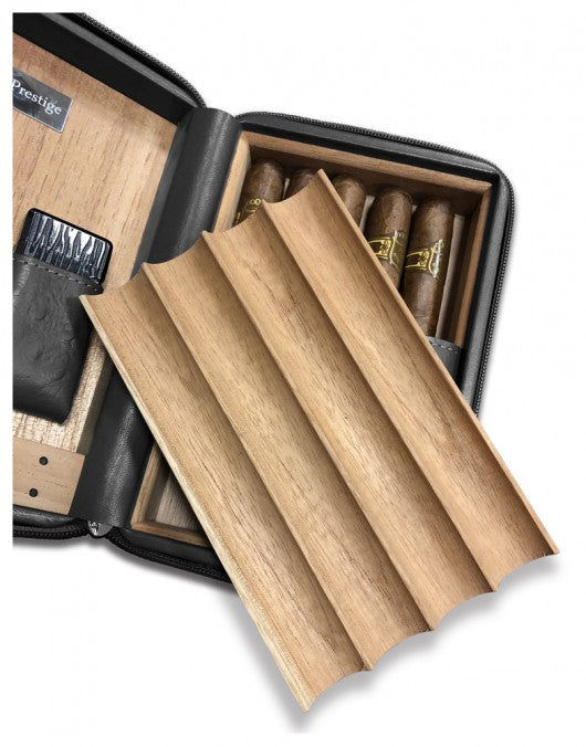 Manhattan Travel Humidor (Black), Cutter, Lighter, Humidifier and more!
